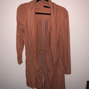 Long line open cardigan